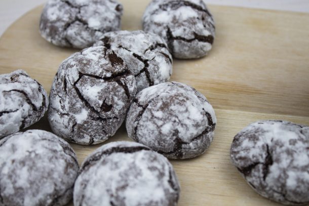 75+ Christmas Cookie Recipes You Have To Try - chocolate crinkle cookies for Christmas