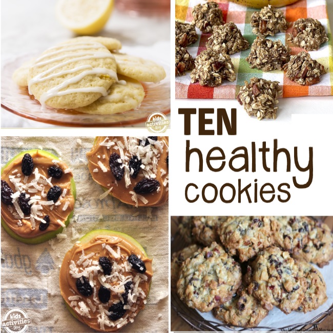 10 Healthy Christmas Cookie recipes you need to try including apple cookies and oatmeal cookies