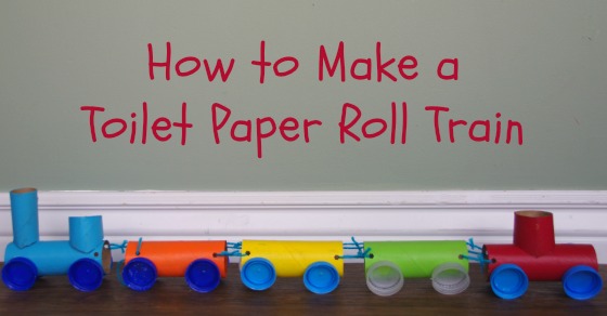Toilet Paper Roll Train Craft - How to make a toilet paper roll train