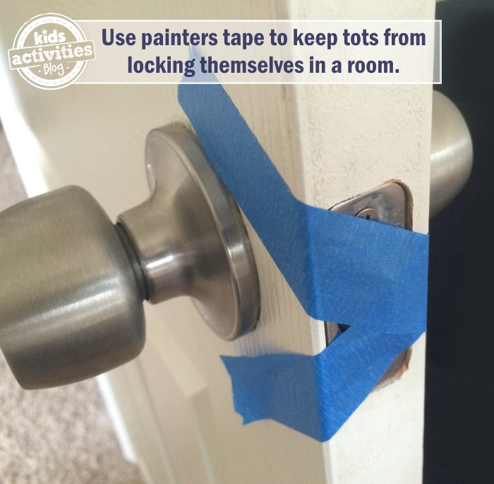 door knob tip for toddlers so they don't lock themselves in the room anymore