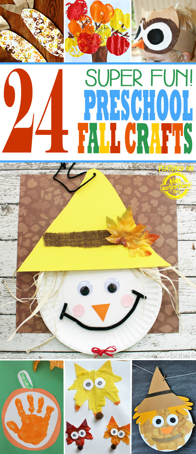 24 Super Fun Preschool Fall Crafts