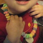 preschool edible necklace activity