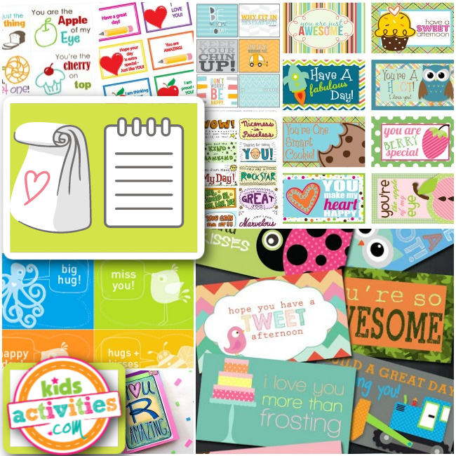 Find the perfect lunch note to print for your child lunchbox - Kids Activities Blog