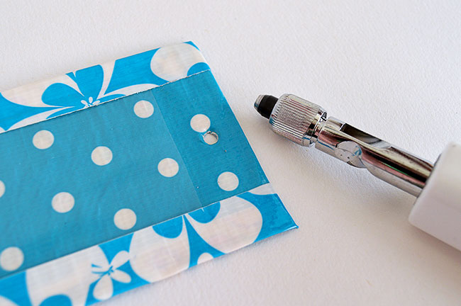 Back to school crafts, DIY duck tape backpack tag