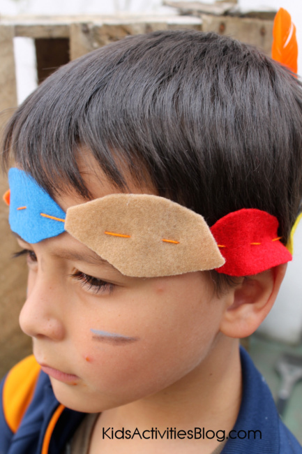 make a headband for a Thanksgiving activity