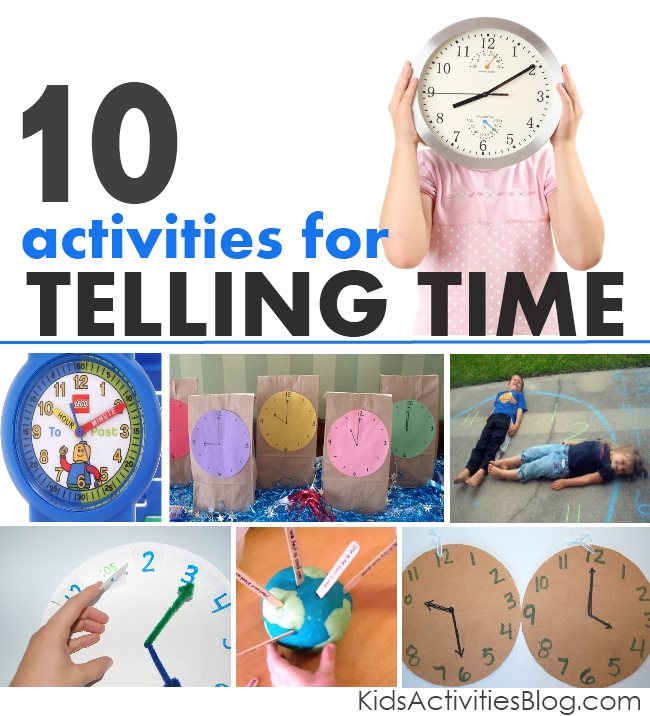 Tell time: a collection of activities for kids