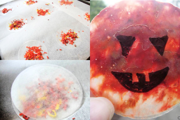 Make wax crayon pumpkins from Domestic Goddesque