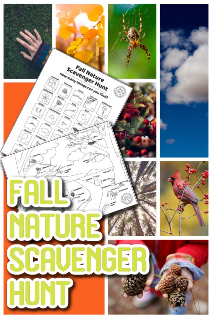Fall Nature Scavenger Hunt for Kids - Printable scavenger hunt to find items in nature - Kids Activities Blog