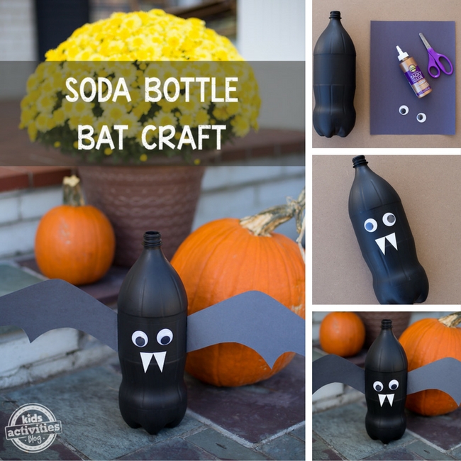 Soda Bottle Bat Craft