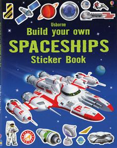 build your own space ships sticker book for kids