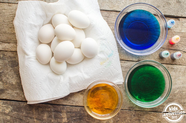 how to dye easter eggs