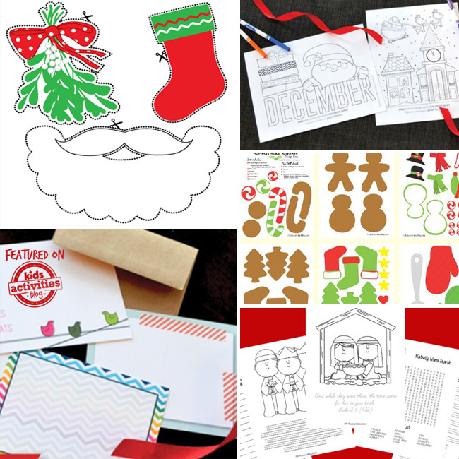 free christmas printables - Christmas activities, crafts and worksheets you can print