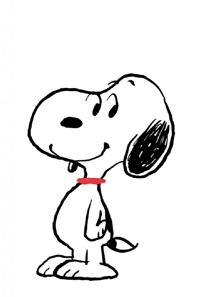 Peanuts In Home Classroom ideas - Picture from Peanuts.com shows Snoopy with a red collar
