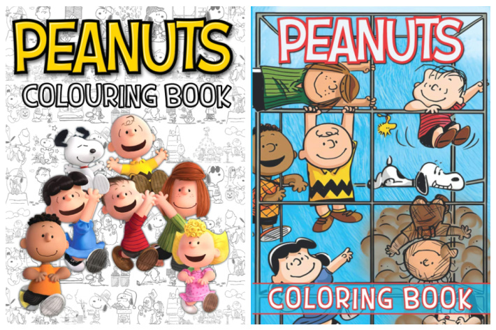 Peanuts Coloring Books for Adults and Kids Images from Amazon