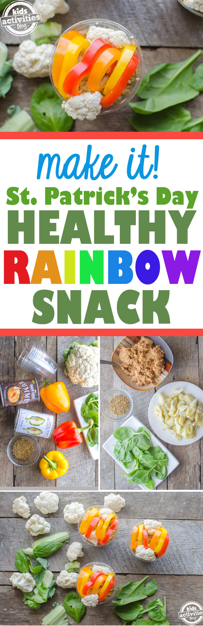 Edible Rainbow Craft: A Healthy St. Patrick's Day Snack!