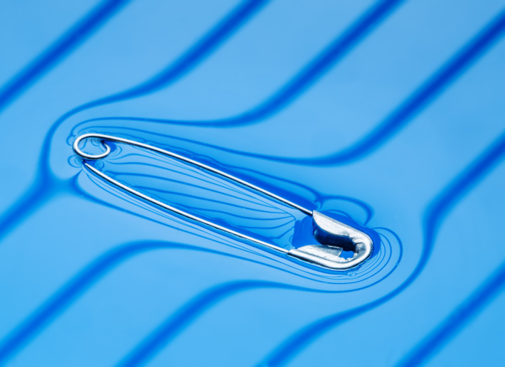 safety pin floating in water due to surface tension - Kids Activities Blog
