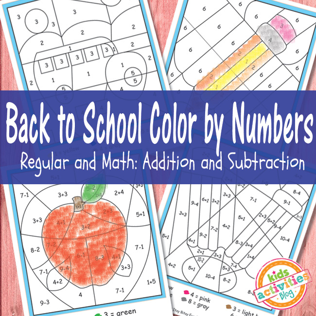 Color by Numbers Free Kids Printable