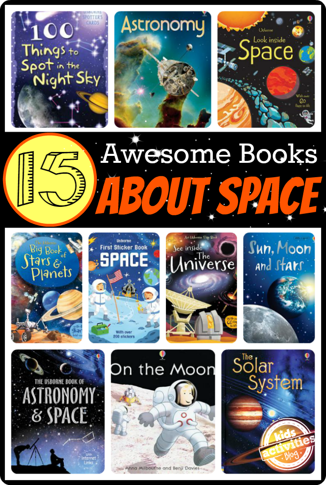 15 Awesome Books for Kids About Space - Interactive, internet linked, and even a night's sky scavenger hunt!