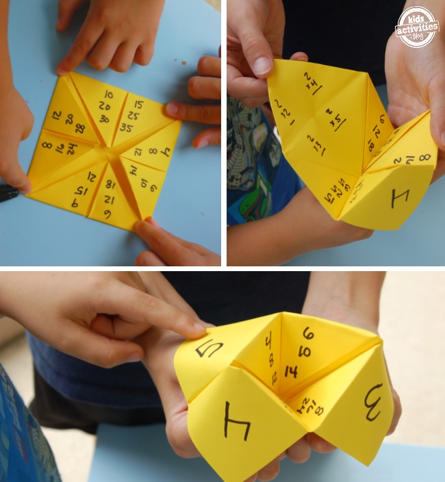 multiplication paper game with skip counting