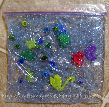 Ocean in a Bag Sensory Play Activity