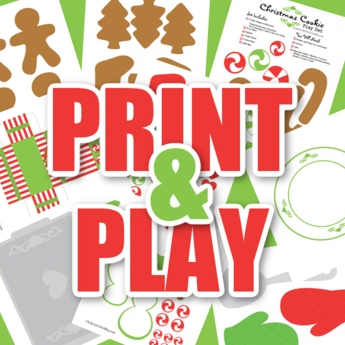 Print and play - picture of printables below the words "print and play"