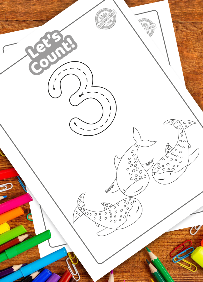 Shark week coloring pages math activities for preschoolers