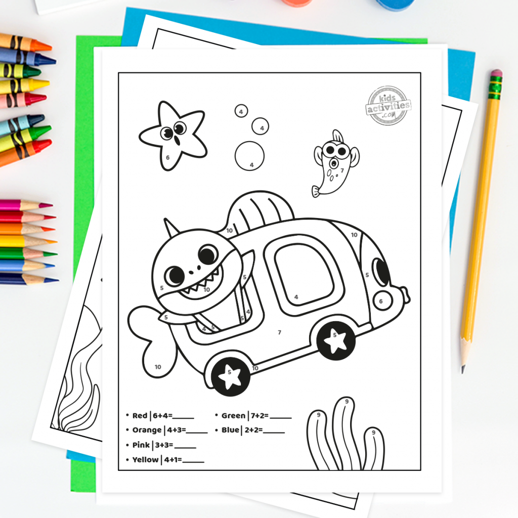 Baby Shark Worksheets Printable