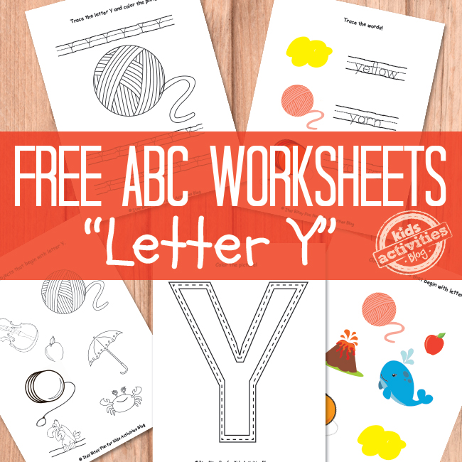 Free Printable Letter Y Worksheets