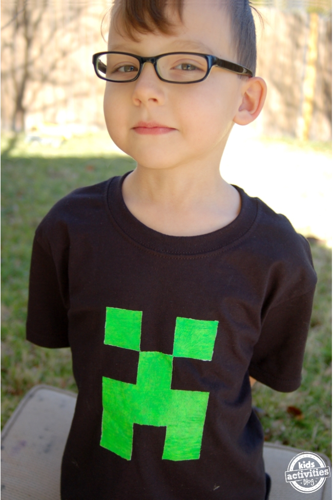 Your Child Will Love Making This Awesome Minecraft Creeper Shirt