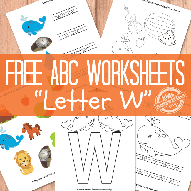 Free Printable Letter W Worksheets