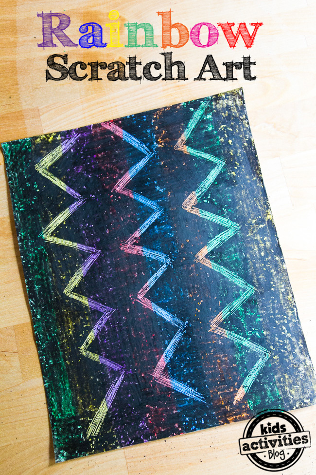 Rainbow Scratch Art