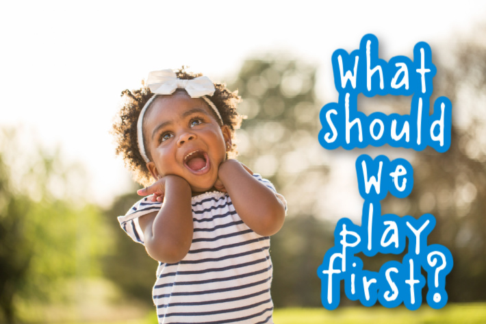 activities for one year olds - what should we play first? Kids Activities Blog - 1 year old girl outside laughing and playing activities