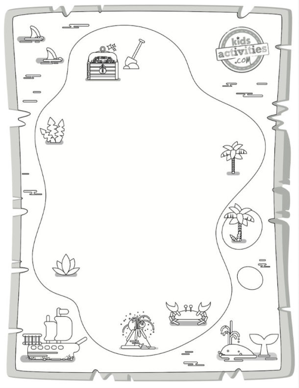 Treasure Map Activity for Compass Rose