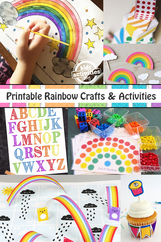 Printable Rainbow Crafts and Activities