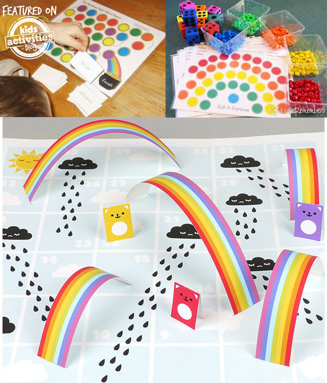 printable rainbow games