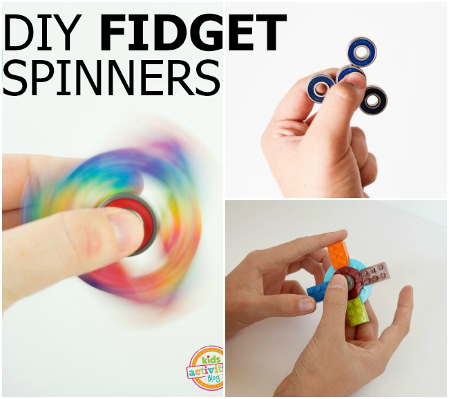 DIY fidget spinners - three fidget spinners you can make at home 