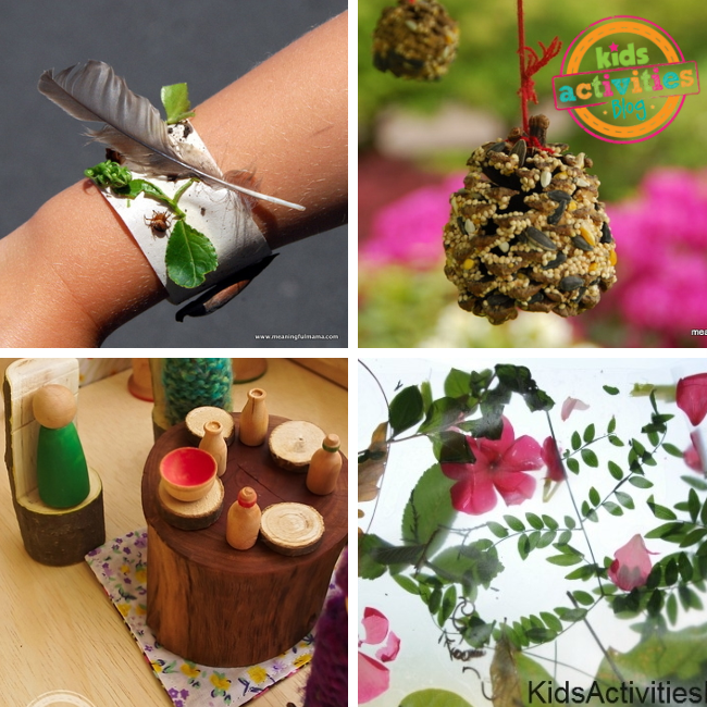 outdoor nature crafts for kids from Kids Activities Blog