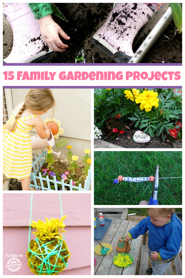 Family Gardening to build a garden many different ways.