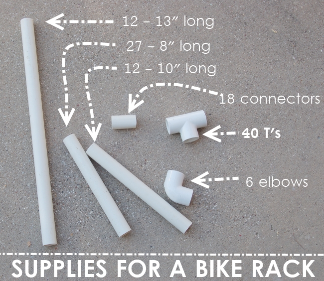 Ever wonder how to make a bike rack? Check out this DIY bike rack for kids!