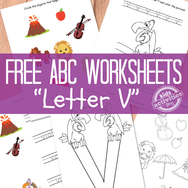 Free Printable Letter V Worksheets