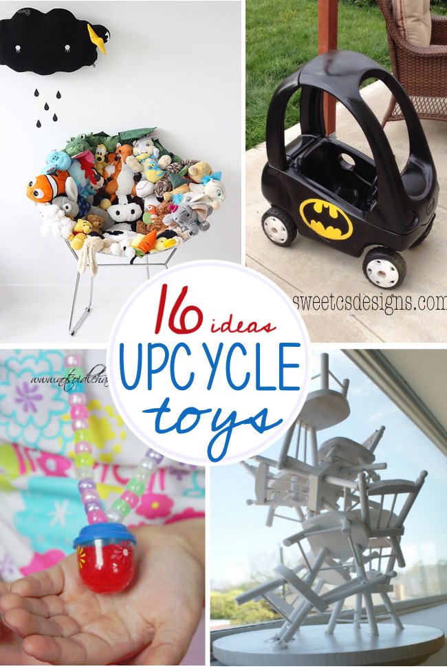 16 ideas to upcycle toys for earth day