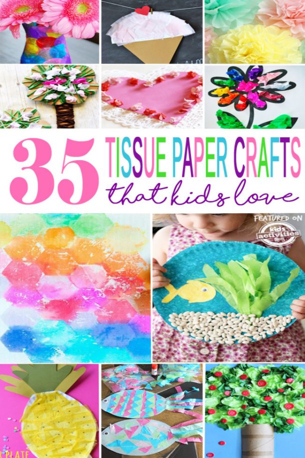 35 tissue paper crafts that kids love