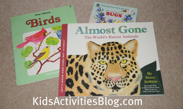 animal bird and bug books