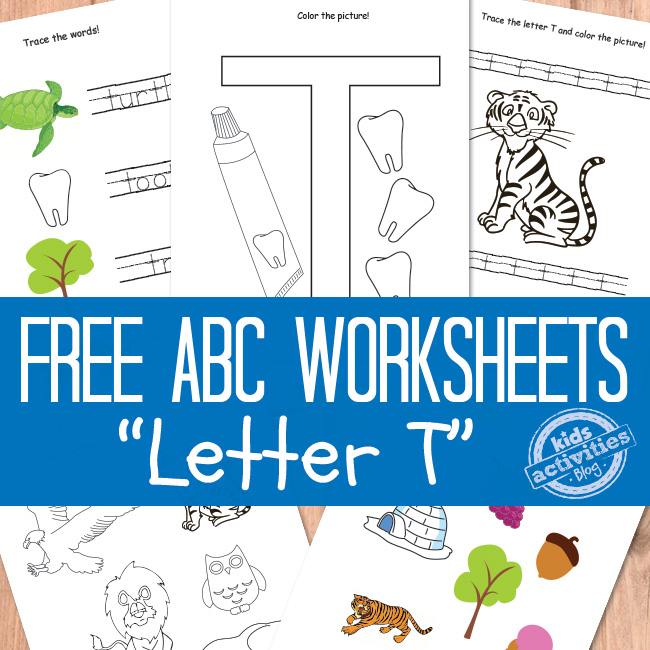 Letter T Worksheets Free Printable