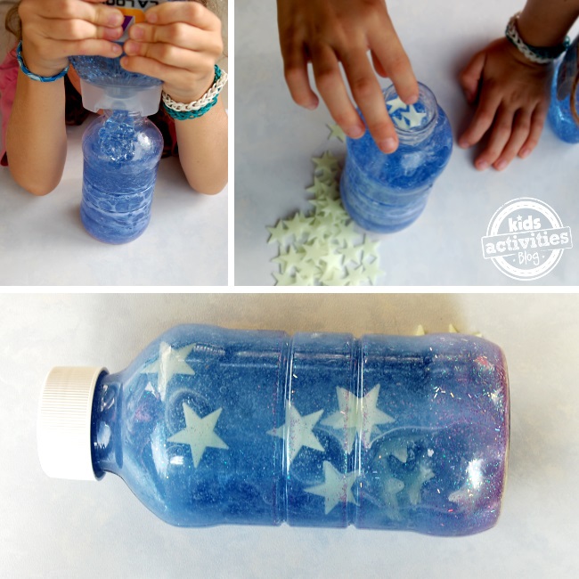 help kids sleep with a glowing bed time calming bottle