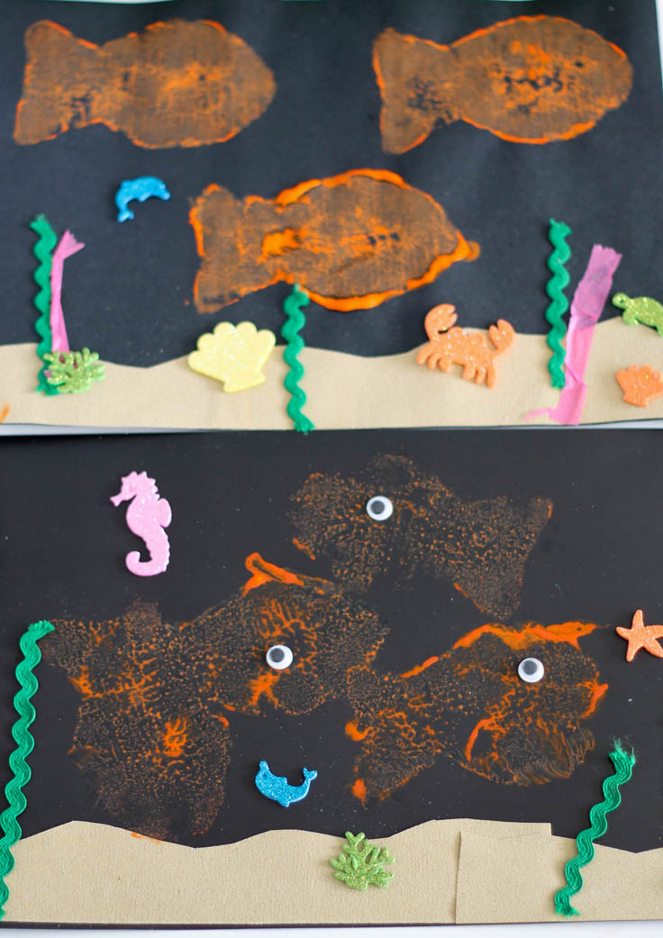 Easy under the sea pictures for toddlers to make 
