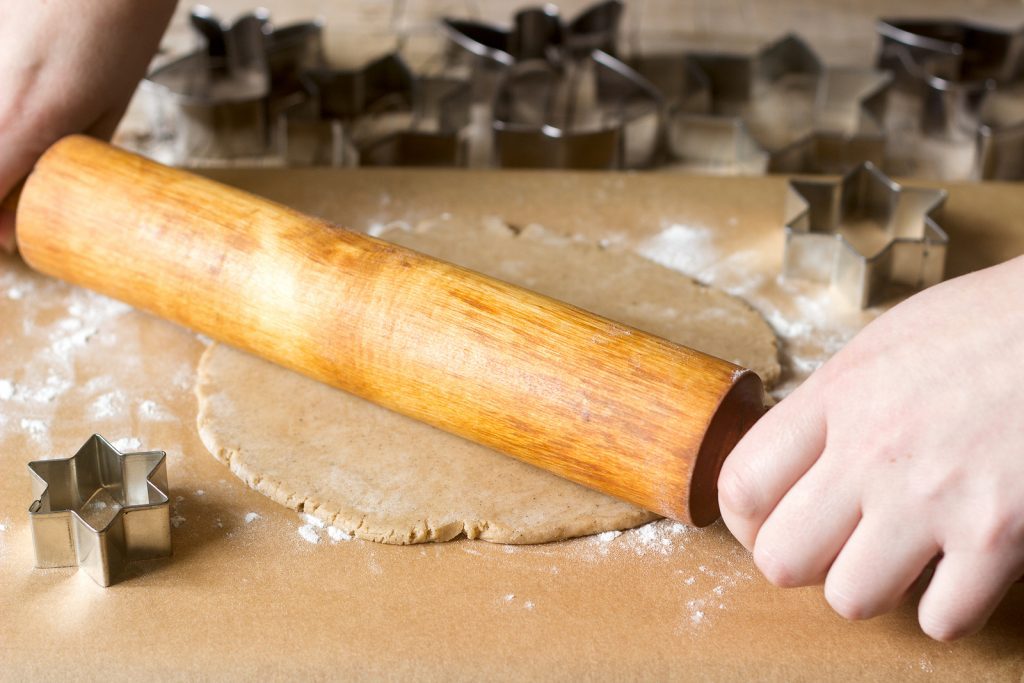 Gingerbread House Recipe - rolling out dough