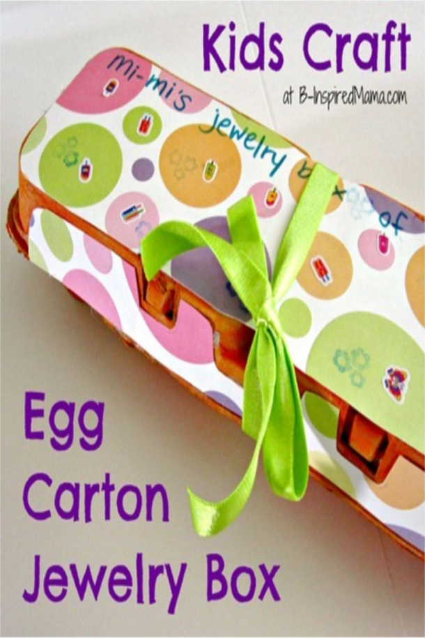 egg carton jewelry box