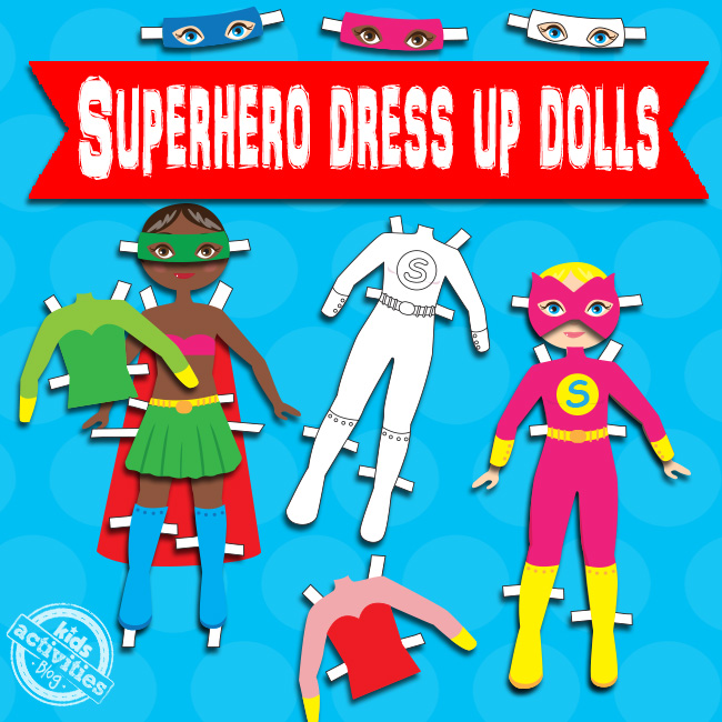 Superhero Dress Up Dolls