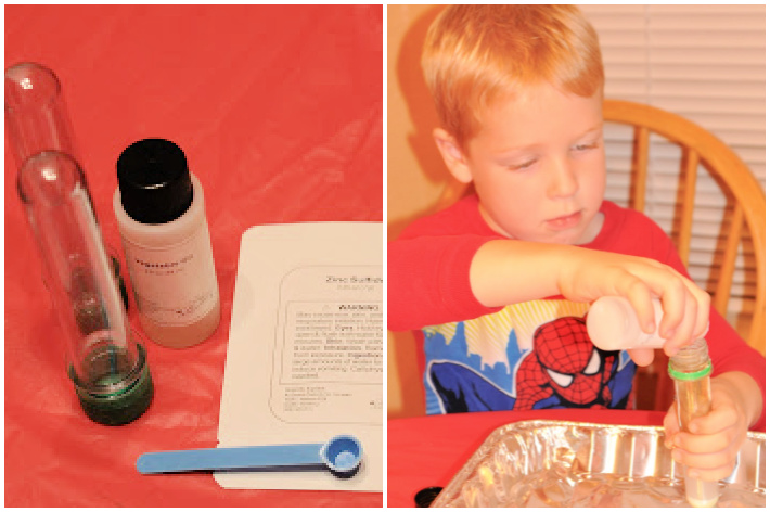 Homemade glow stick supplies and steps to create glow stick - Kids Activities Blog